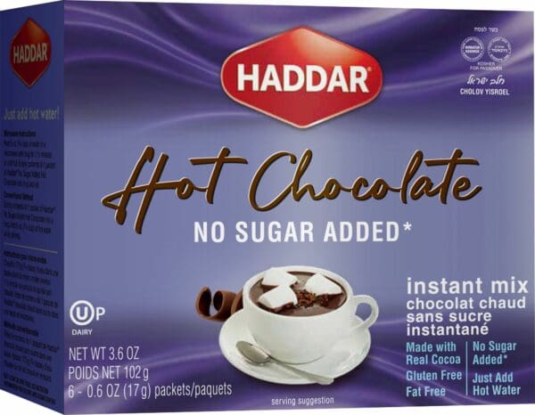 Haddar Instant Sugar Free Hot Chocolate