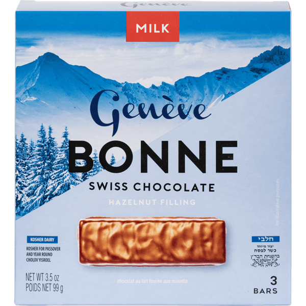 3 Pack Mini Milk Chocolate Bars 'Geneve' NETT!